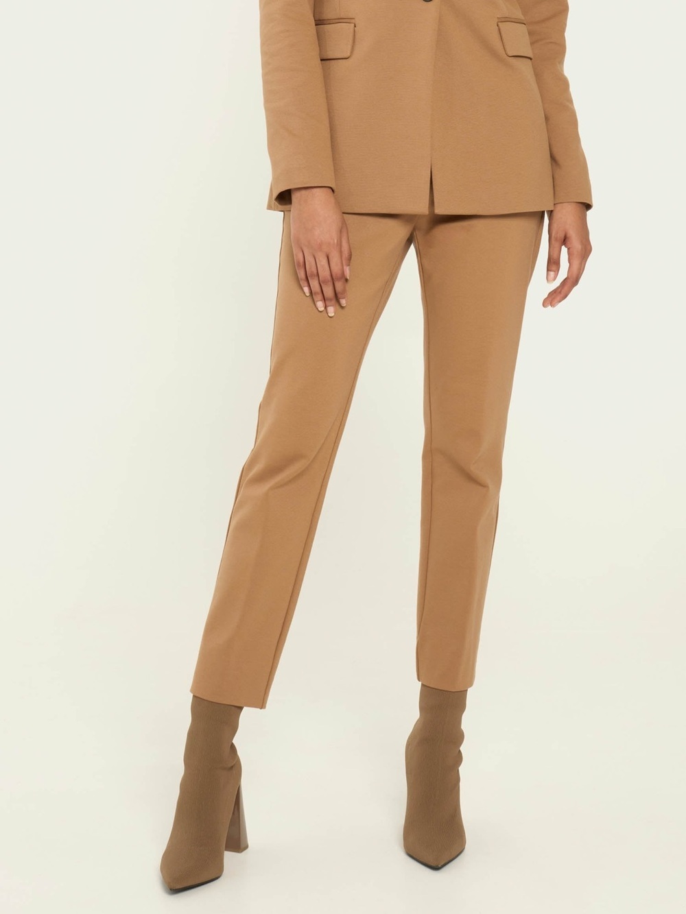 Vicario Cinque Pia Slim Fit Trousers Cognac